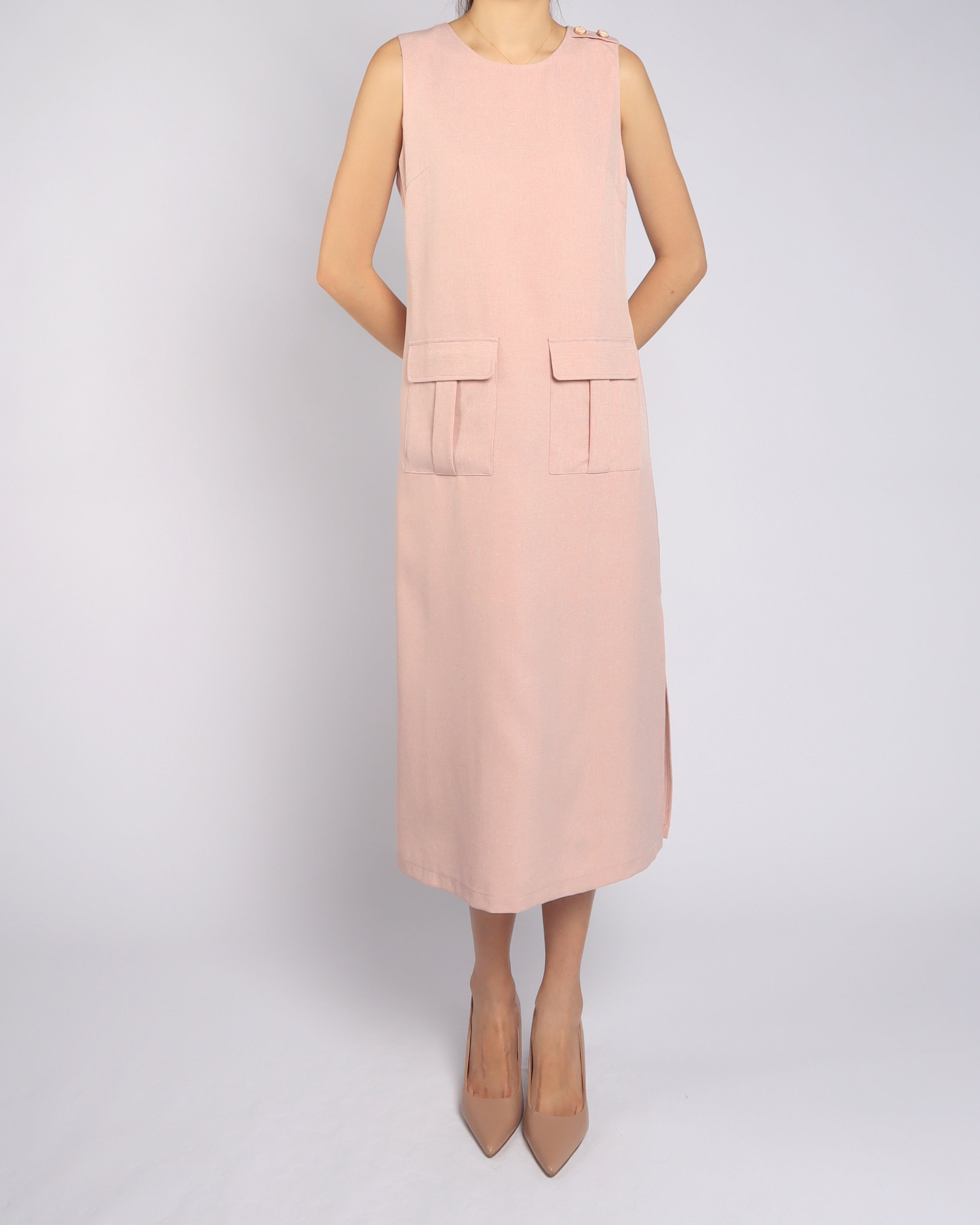 Two Pockets Midi Dress