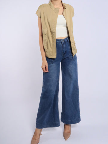 Utility Cargo Vest - Beige