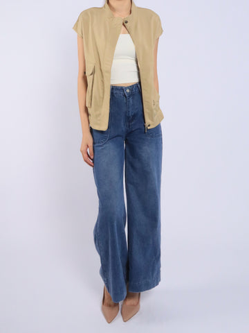 Utility Cargo Vest - Beige
