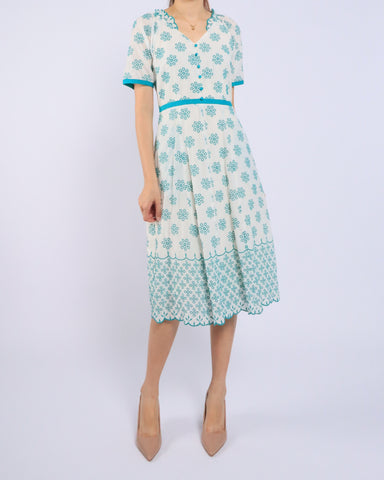 Willow Embroidery Midi Dress