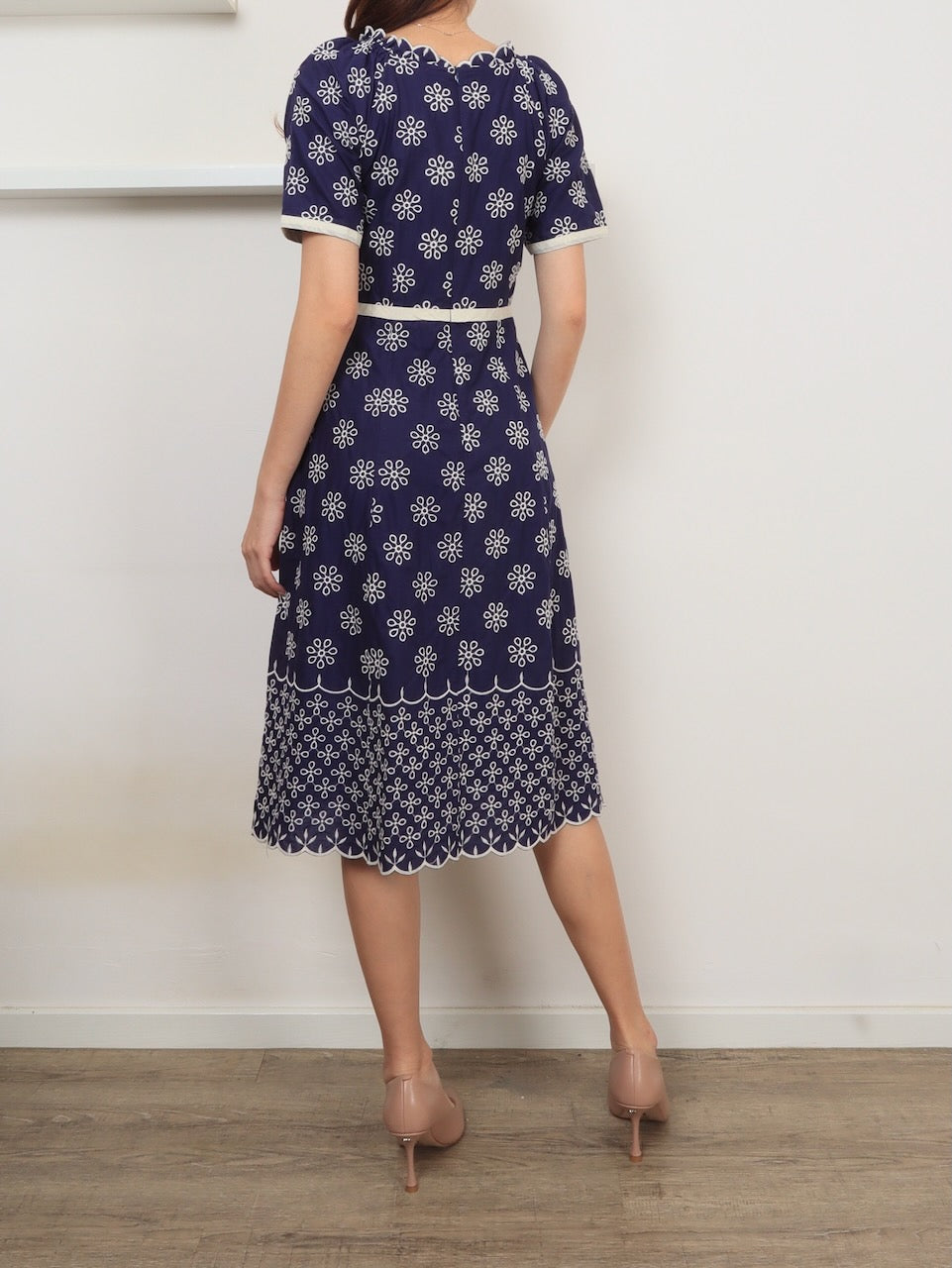 Willow Embroidery Midi Dress