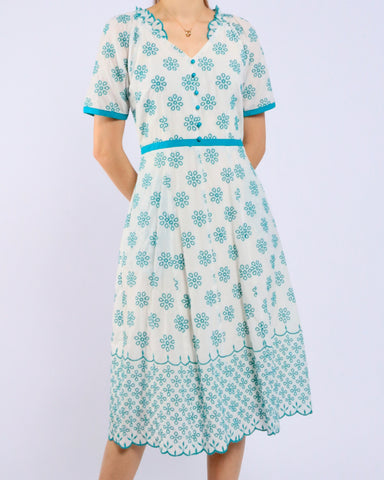 Willow Embroidery Midi Dress