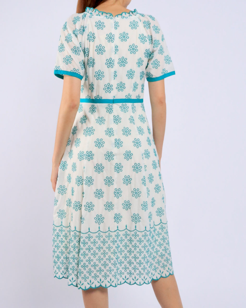 Willow Embroidery Midi Dress