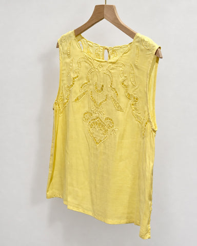 Cut Out Embroidery Top
