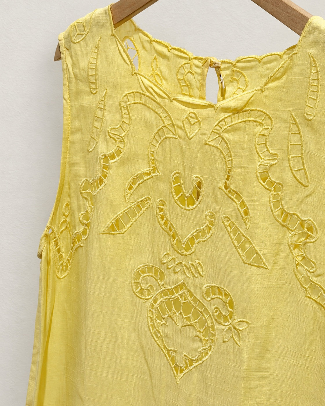 Cut Out Embroidery Top
