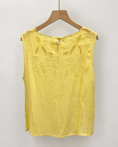 Cut Out Embroidery Top