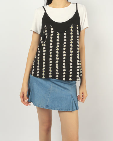 Daisy Floral Layered Tee