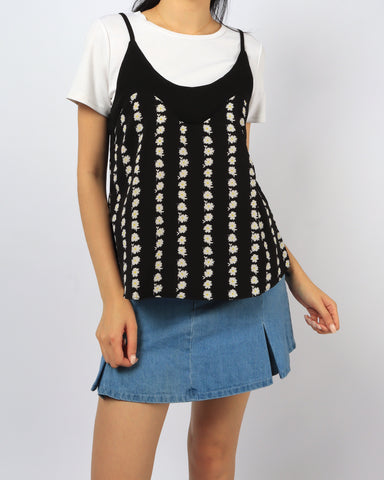 Daisy Floral Layered Tee