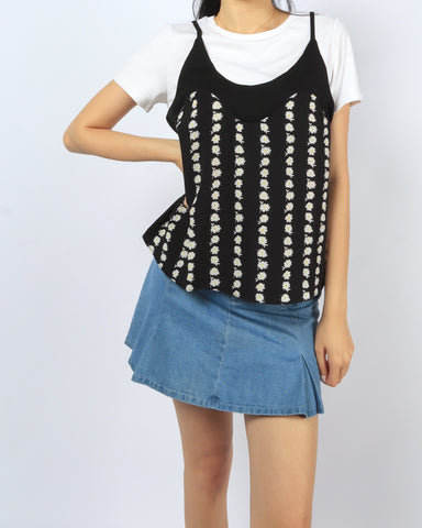 Daisy Floral Layered Tee