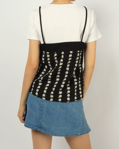 Daisy Floral Layered Tee