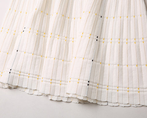 Dash Detail Knit Short Sleeve Skirt Set