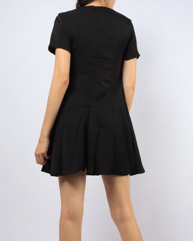 Waterfall Peplum Dress