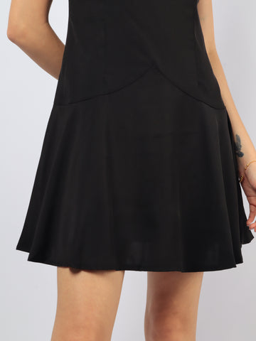 Waterfall Peplum Dress