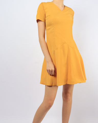 Waterfall Peplum Dress