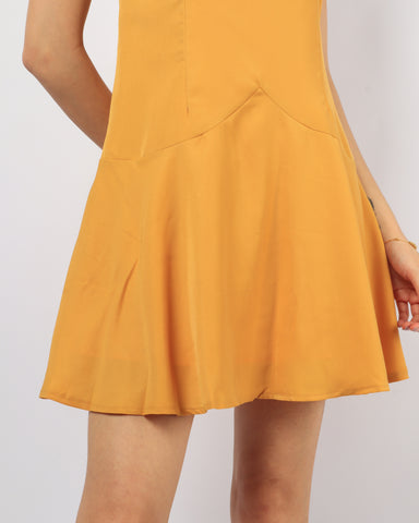 Waterfall Peplum Dress