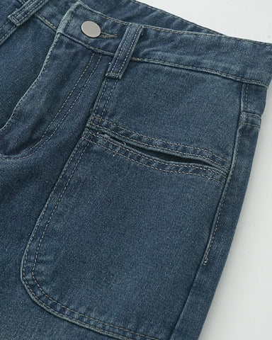 Washed Wide Leg Jeans