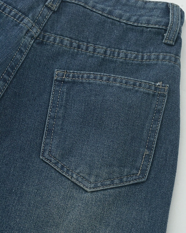 Washed Wide Leg Jeans