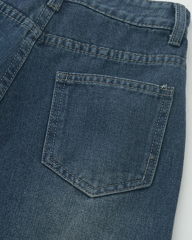 Washed Wide Leg Jeans