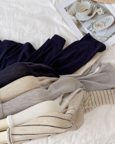 Lyocell Linen Pocket Long Sleeve Top