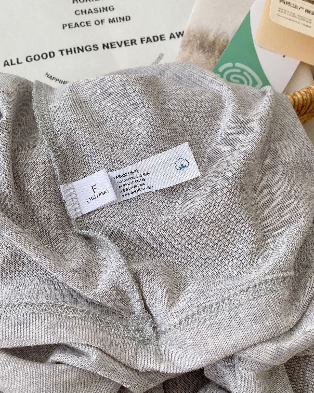 Lyocell Linen Pocket Long Sleeve Top