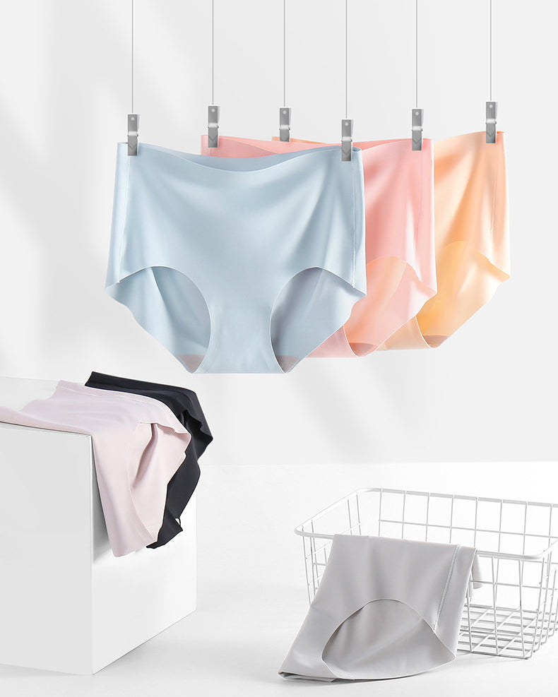 Mulberry Silk Seamless Mid Waist Panties