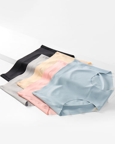 Mulberry Silk Seamless Mid Waist Panties