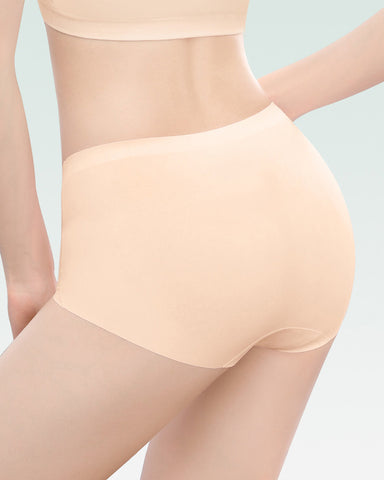 Mulberry Silk Seamless Mid Waist Panties