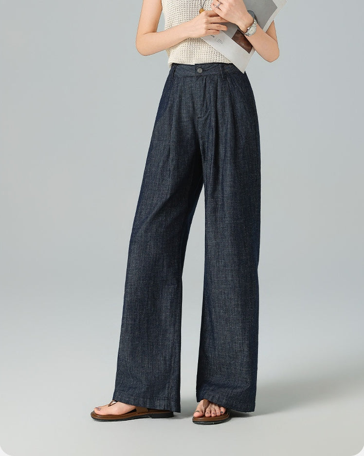 Featherlight Pleated Wide Leg Pants