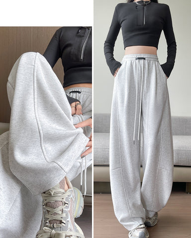 Drawstring Barrel Leg Sweatpants