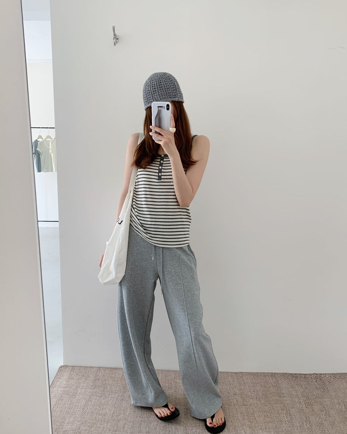 Ribbed Henley Tank
