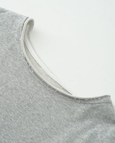 Rolled Edge Off Shoulder Sweatshirt
