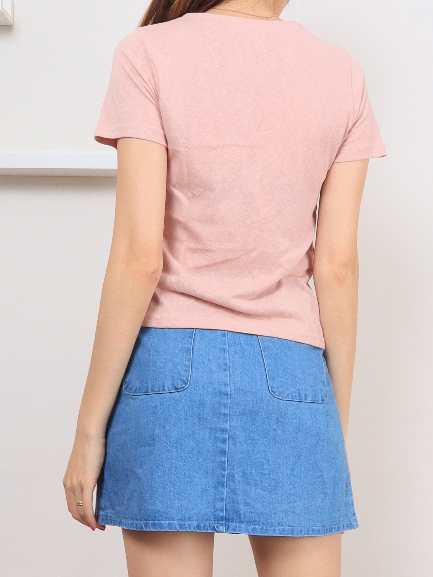 Ruched Front Top - Pink