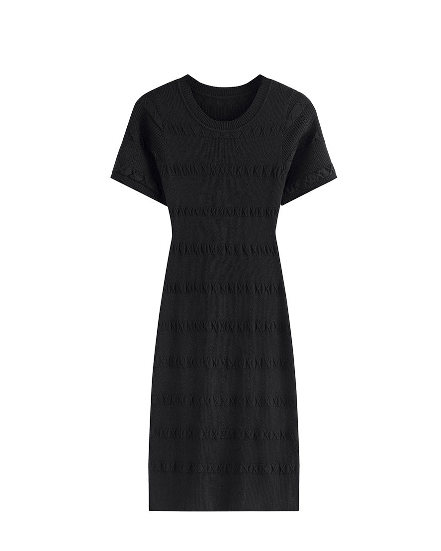 Short Sleeve Knit Bodycon Dress