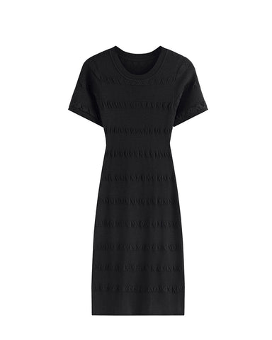 Short Sleeve Knit Bodycon Dress