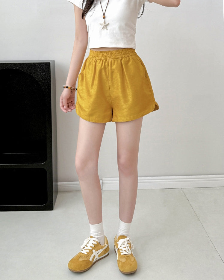 Side Split A Line Shorts