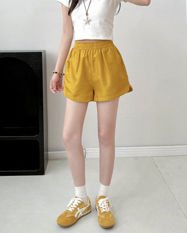 Side Split A Line Shorts