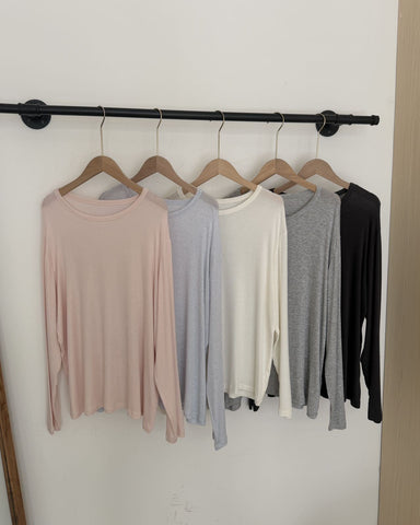 Silk Modal Long Sleeve Tee