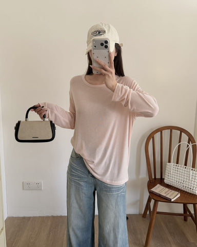Silk Modal Long Sleeve Tee