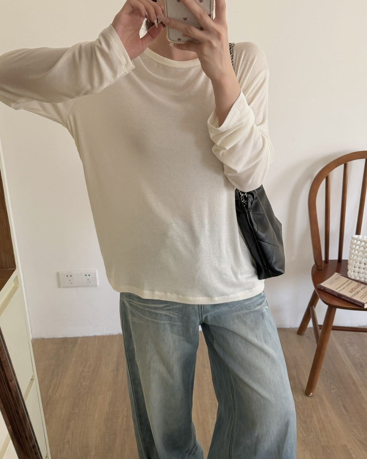 Silk Modal Long Sleeve Tee