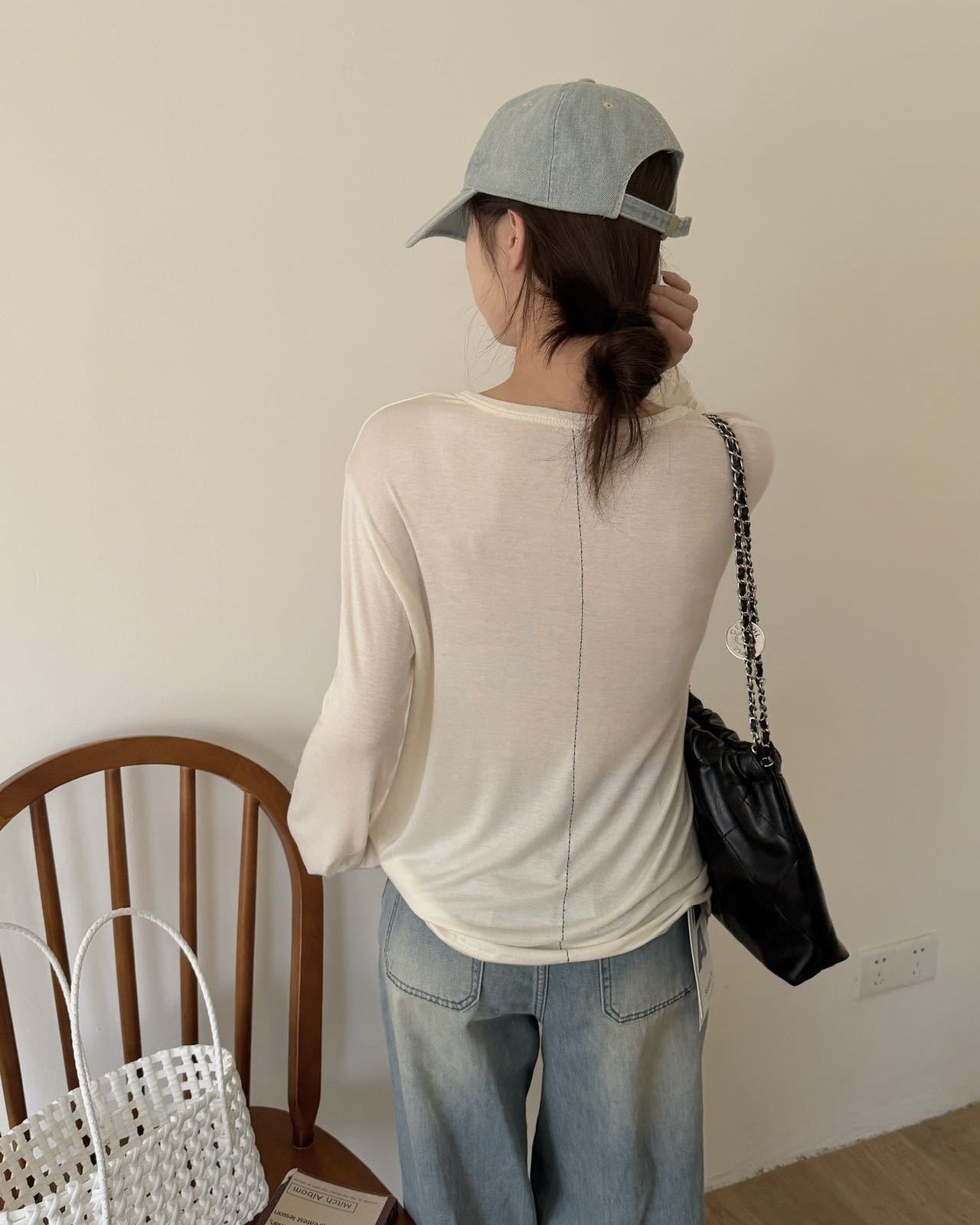 Silk Modal Long Sleeve Tee