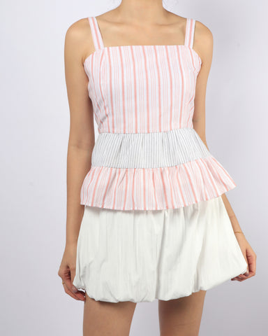 Stripe Peplum Cami