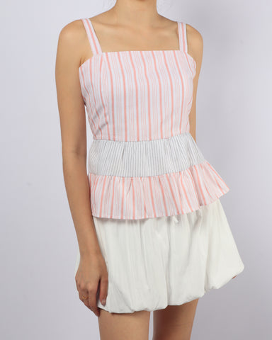 Stripe Peplum Cami