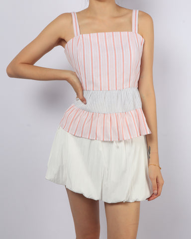 Stripe Peplum Cami