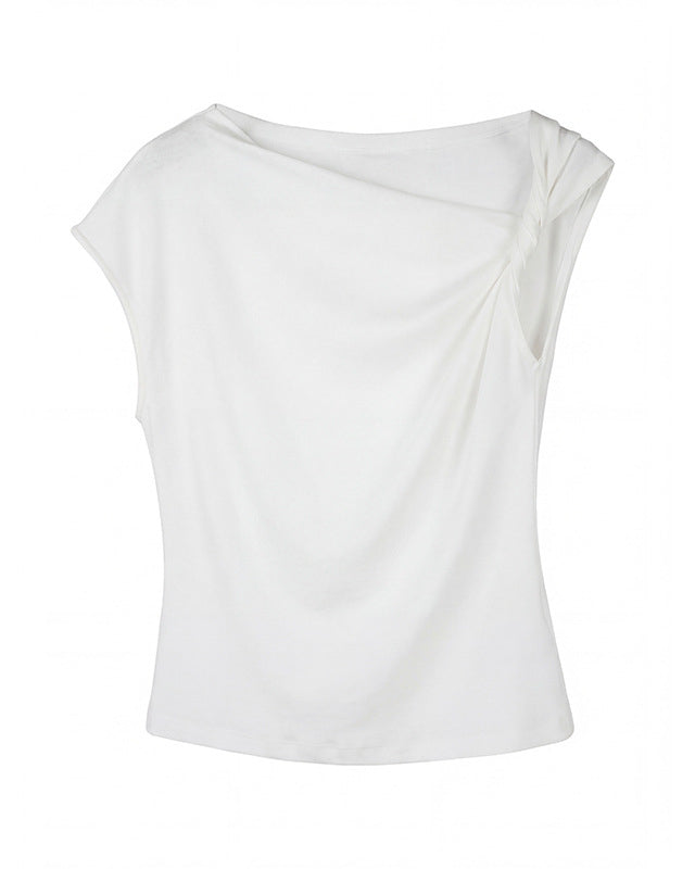 Twist Shoulder Asymmetric Top