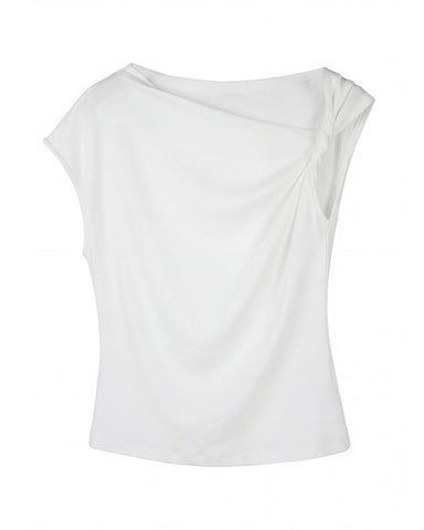 Twist Shoulder Asymmetric Top