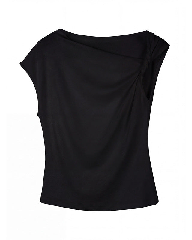 Twist Shoulder Asymmetric Top