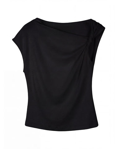 Twist Shoulder Asymmetric Top