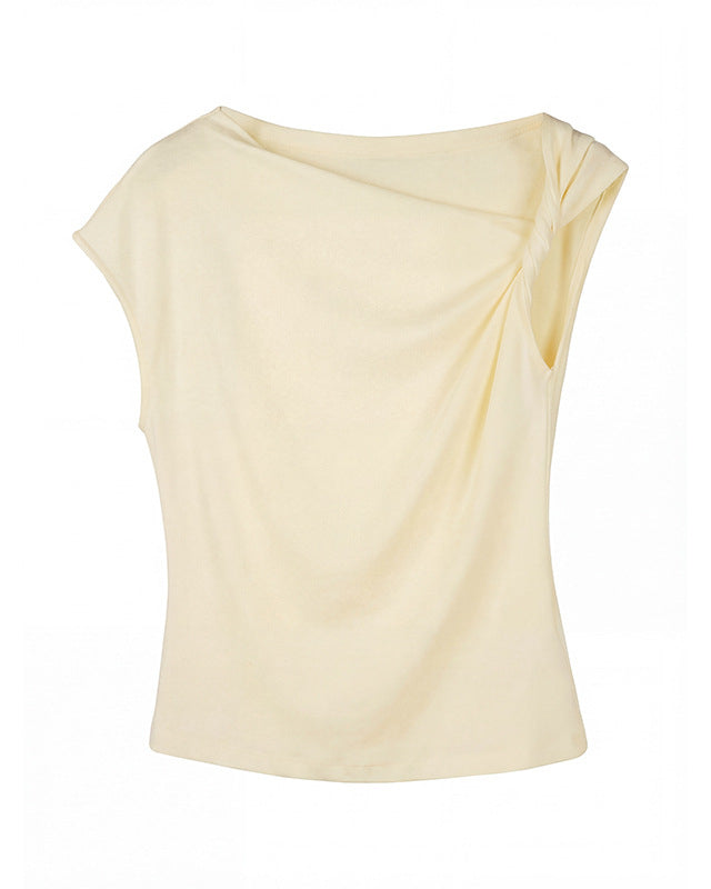 Twist Shoulder Asymmetric Top