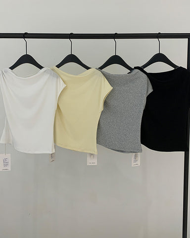 Twist Shoulder Asymmetric Top