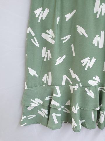 Printed Dropwaist Dress - Ferlicious